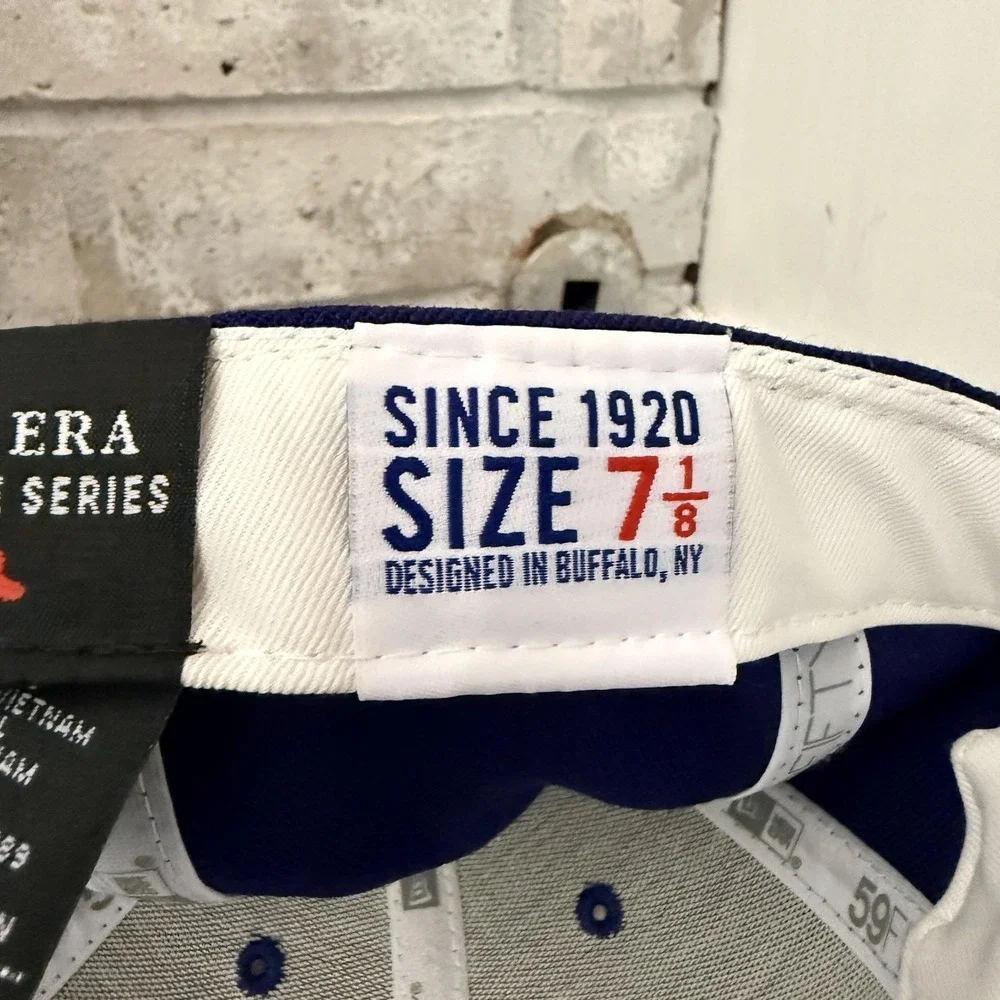 Chicago Cubs Hat Cap Fitted Mens 7 1/8 Baseball New Era 59FIFTY Heritage